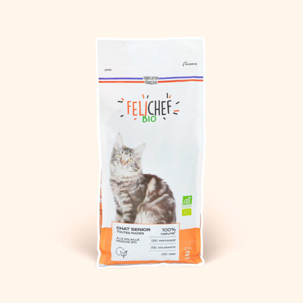 FELICHEF – Biologisch kattenvoer – Senior Kat 2KG